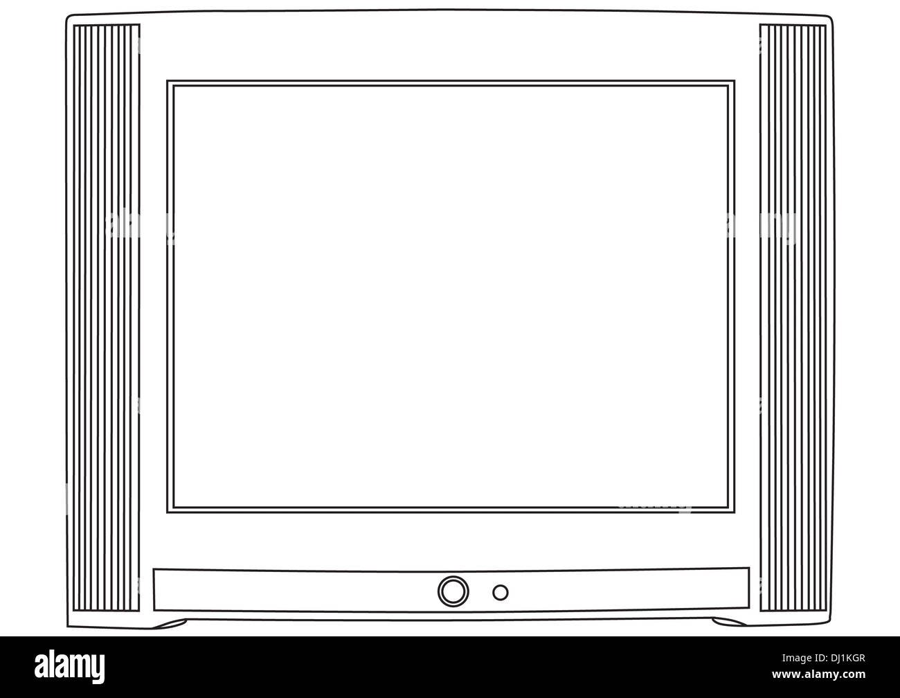 Vector TV Banque D'Images