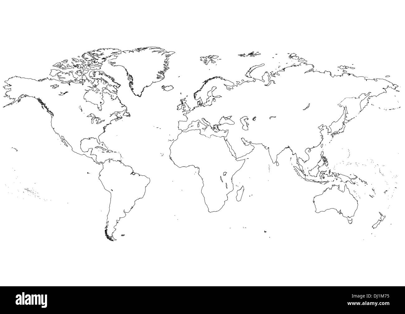 Continents du monde Banque D'Images