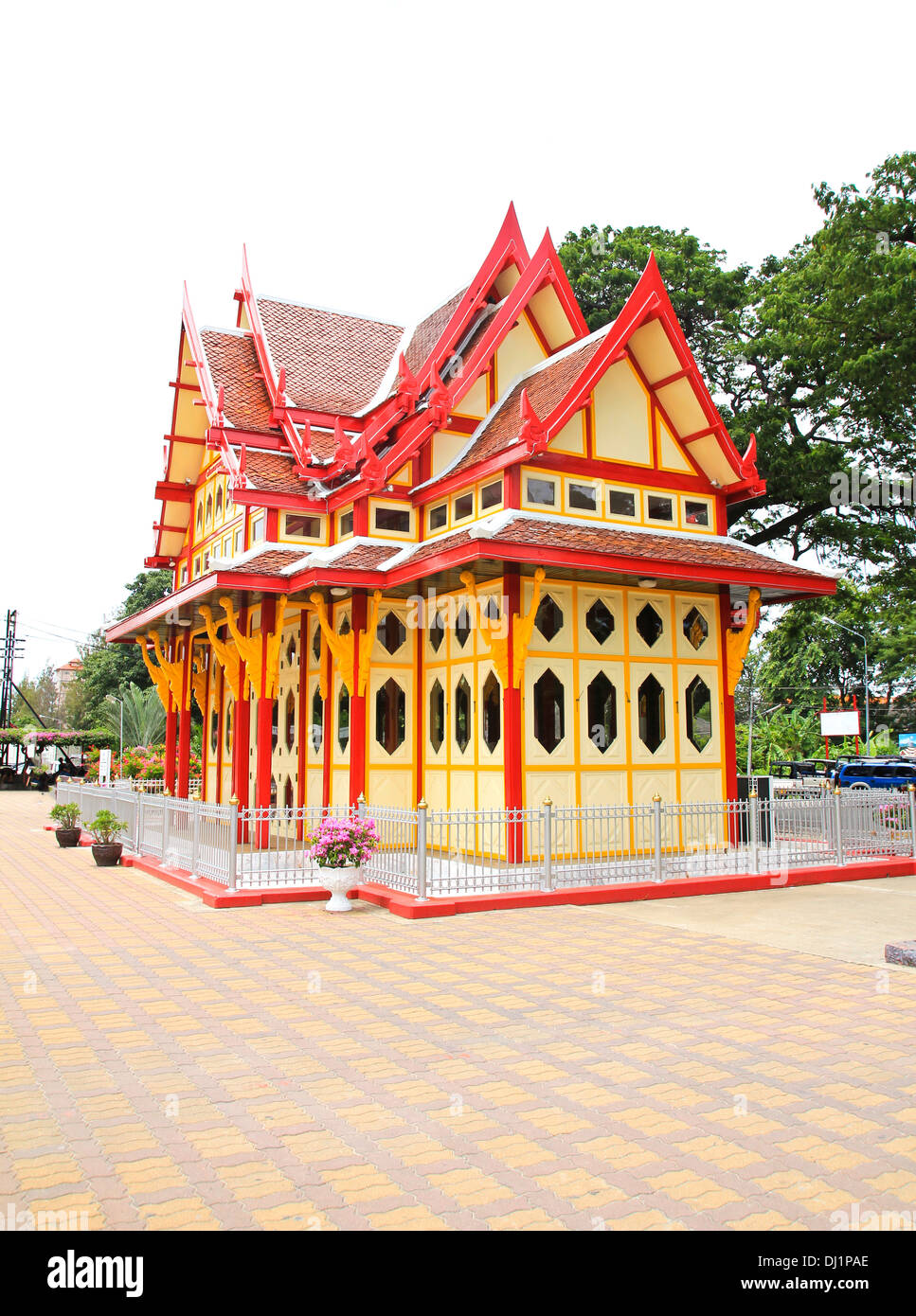 Royal Pavilion à gare de hua hin, Prachuap Khiri Khan, Thaïlande Banque D'Images