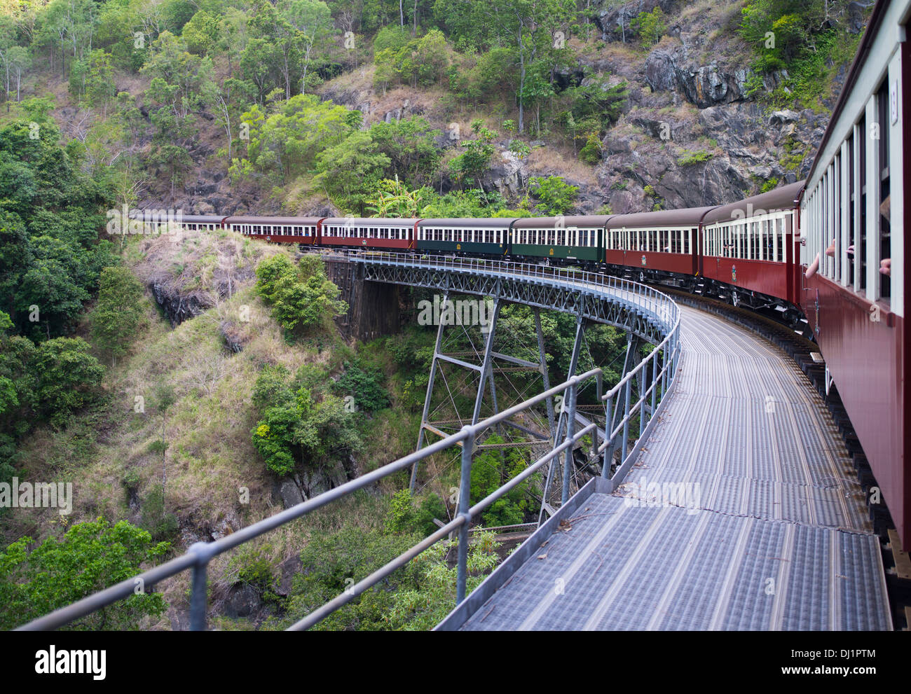 Kuranda Scenic Railway de Kuranda à Cairns, Australie Banque D'Images