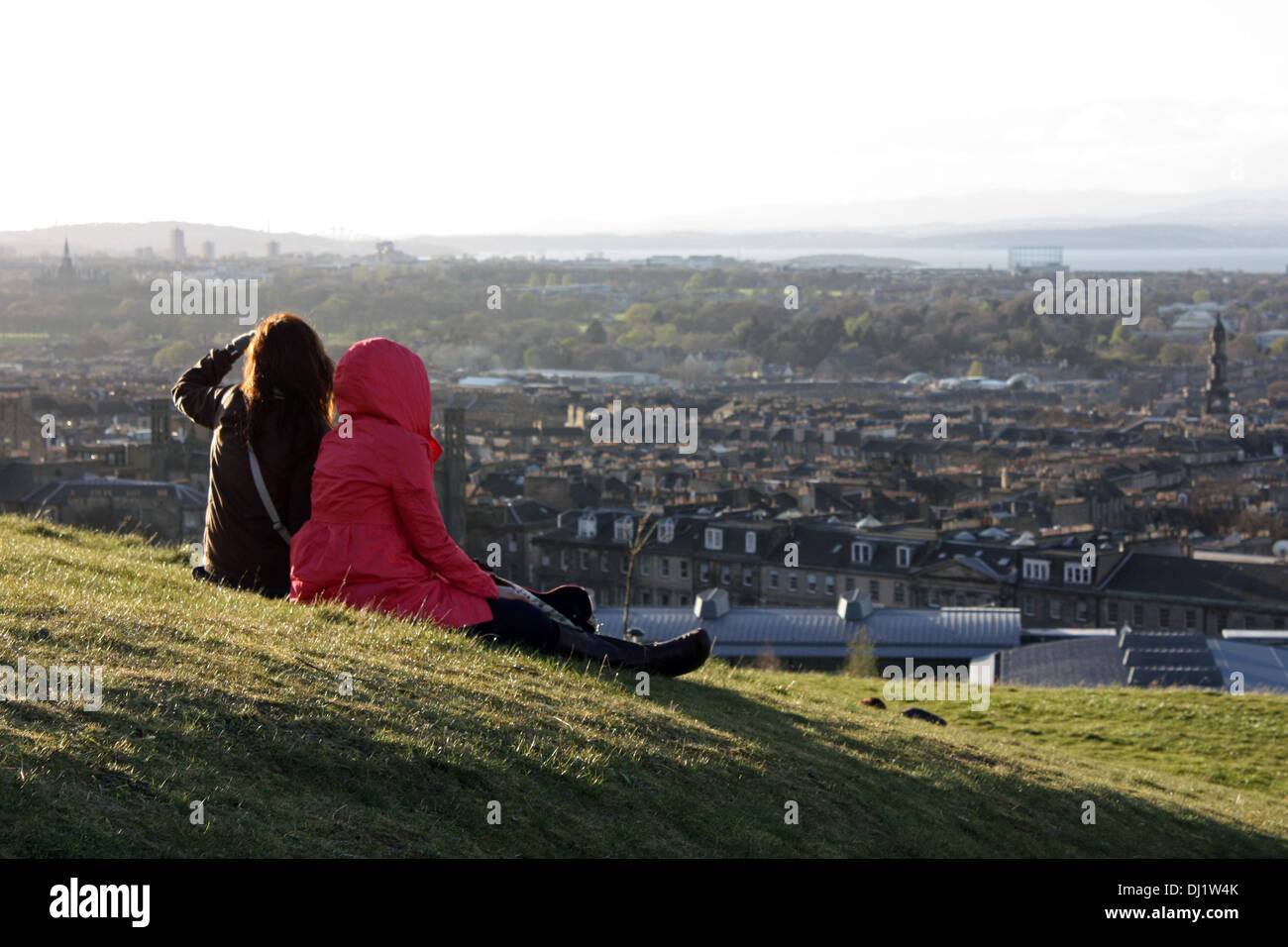 Ecosse : vue sur Édimbourg vu depuis Calton Hill Banque D'Images