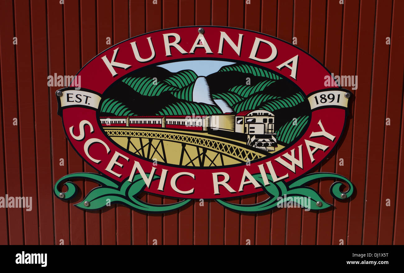 Kuranda Scenic Railway de Kuranda à Cairns, Australie Banque D'Images