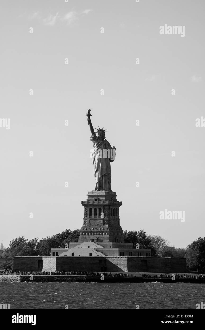 La Statue de la liberté, Liberty Island, New York City, États-Unis d'Amérique. Banque D'Images