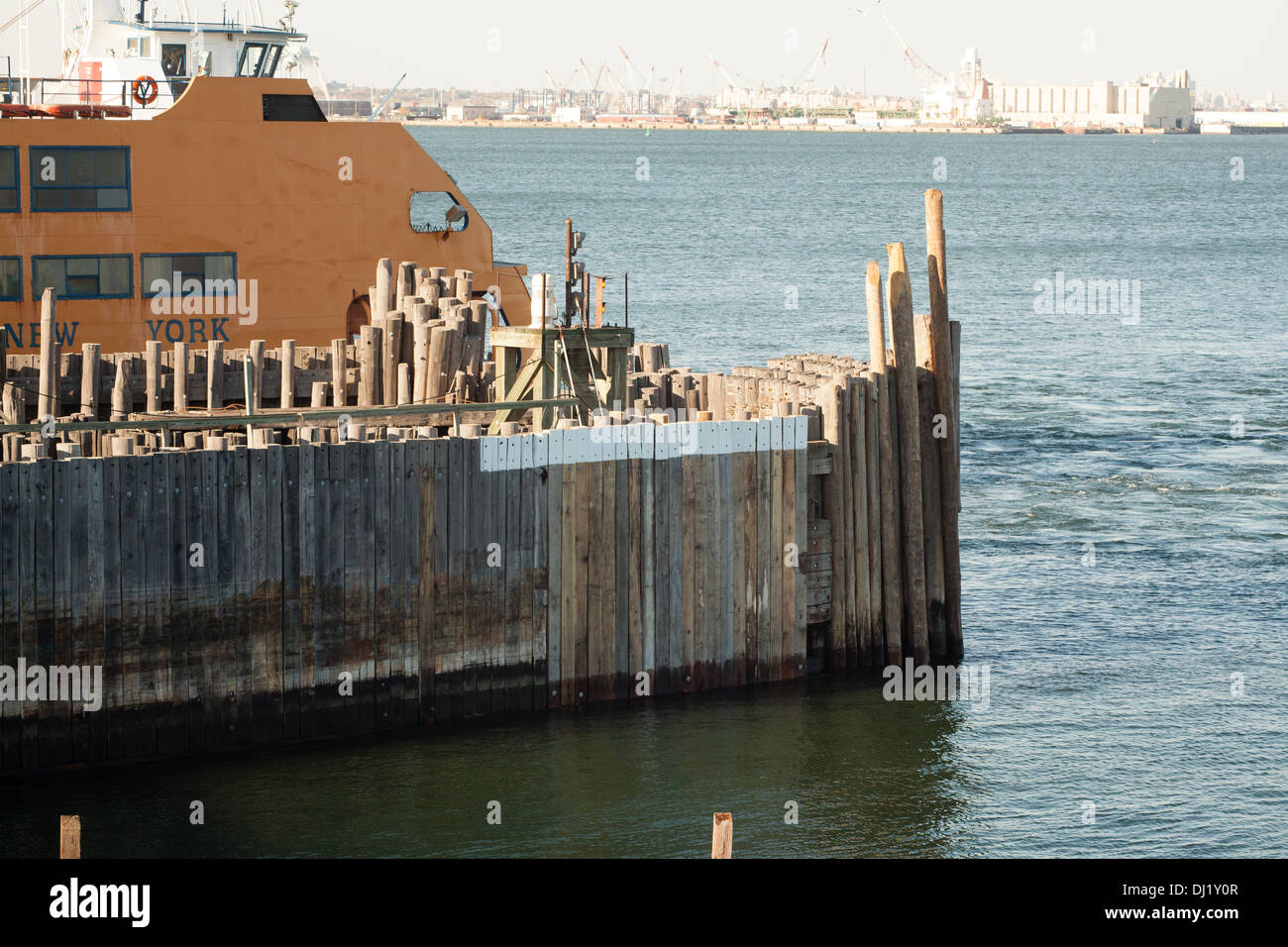 Le ferry pour Staten Island, New York City, États-Unis d'Amérique. Banque D'Images