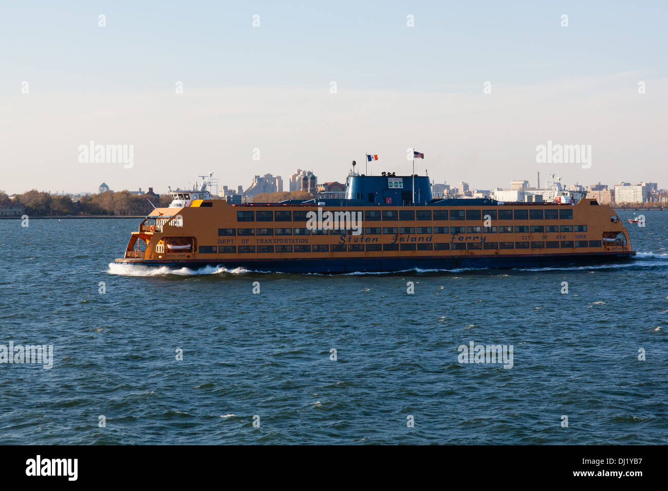 Le ferry pour Staten Island, New York City, États-Unis d'Amérique. Banque D'Images