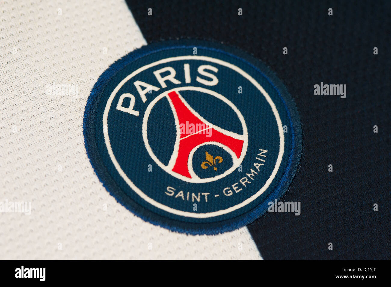 Close up of Paris Saint Germain jersey Banque D'Images