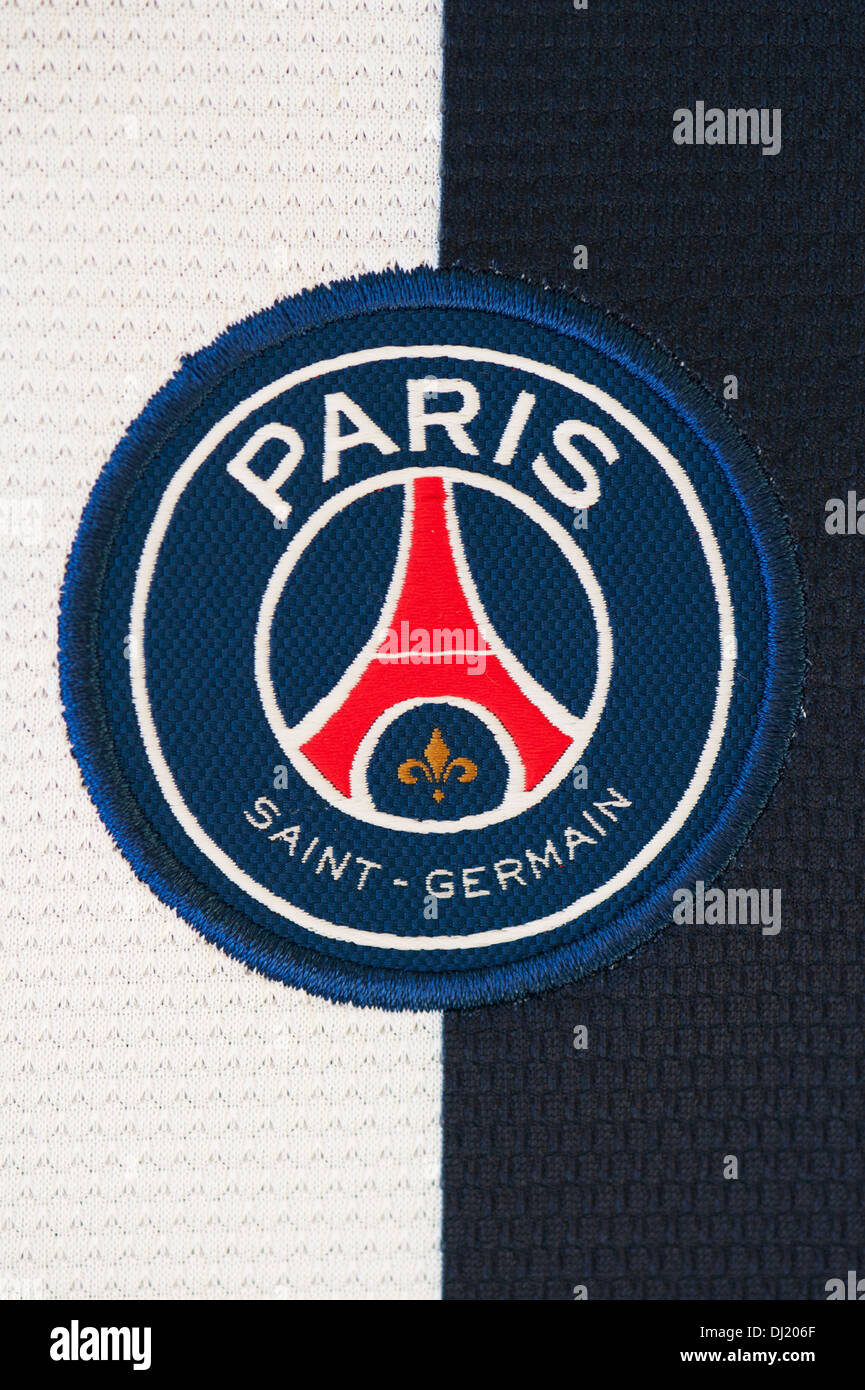 Close up of Paris Saint Germain jersey Banque D'Images
