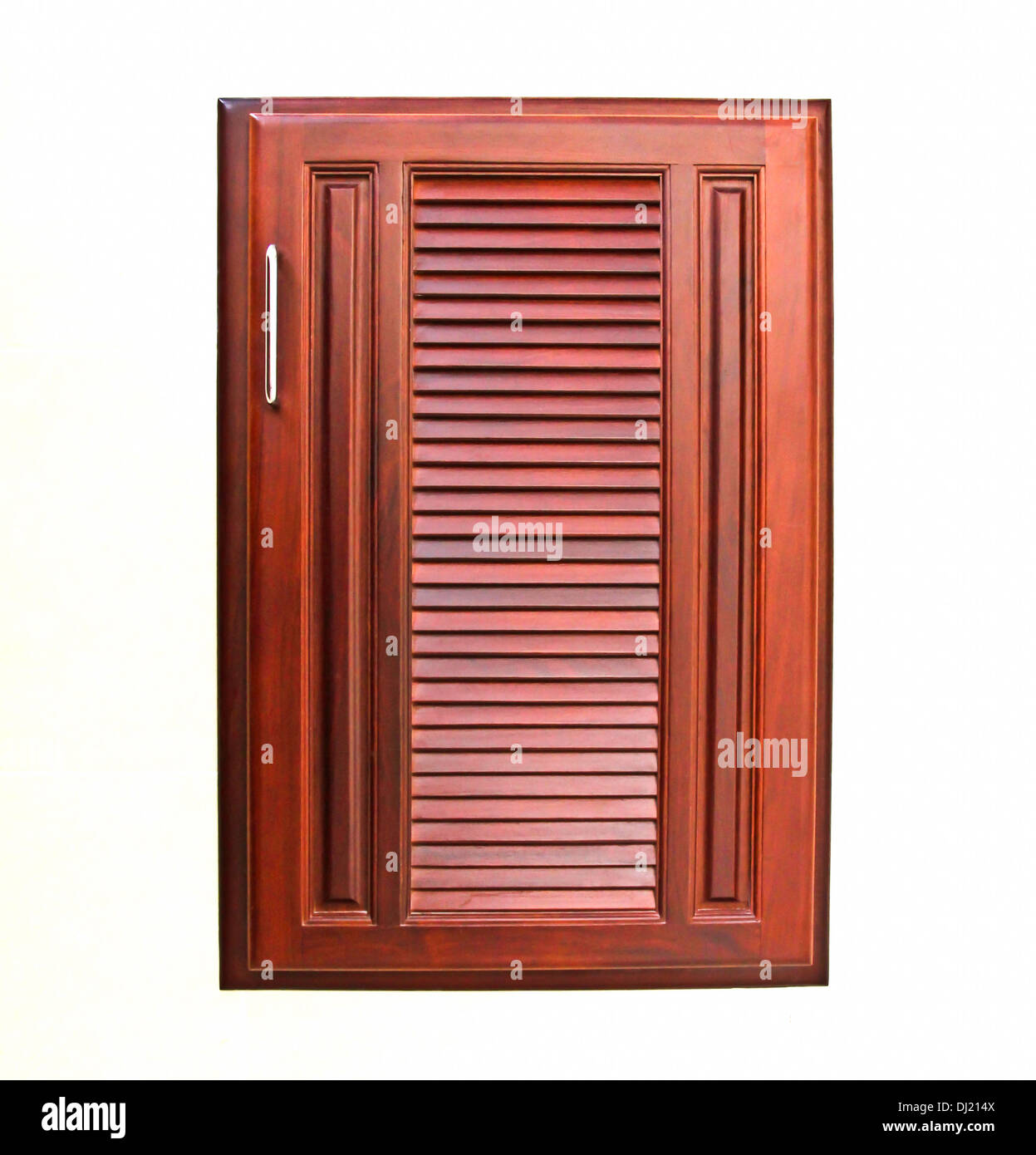 Les portes d'armoire en bois Banque D'Images