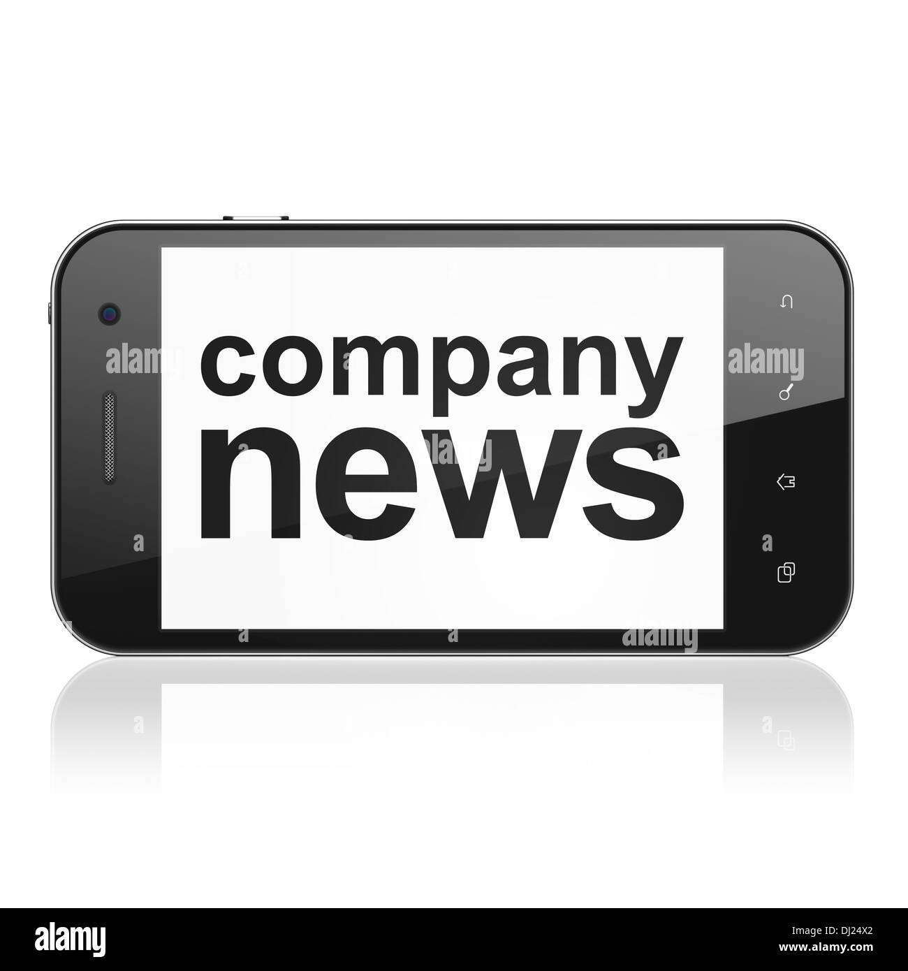 Société Actualités sur smartphone Banque D'Images