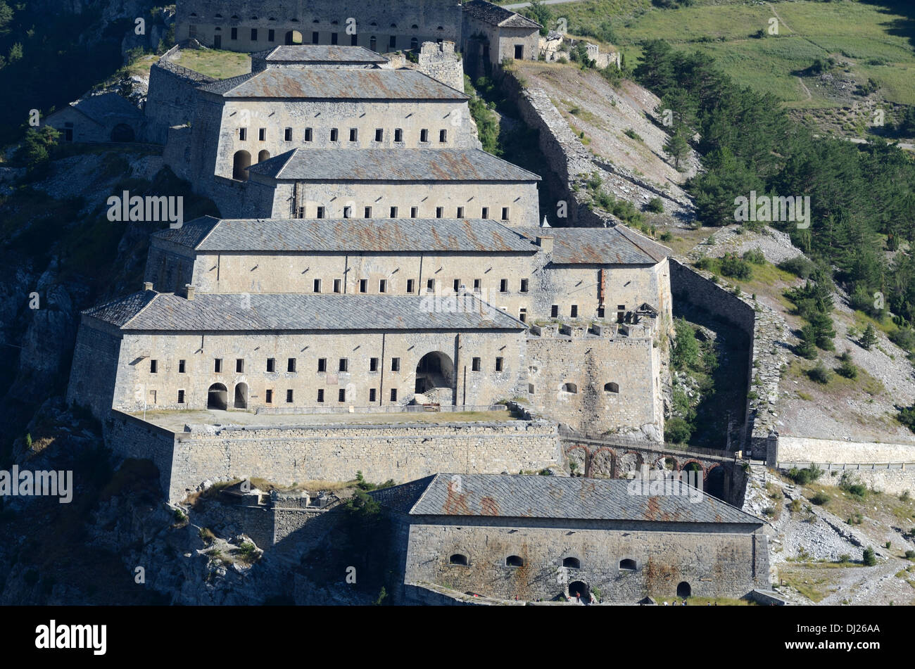 Fort Victor-Emmanuel & Esseillon Forts Aussois Haute Maurienne Savoie Alpes Françaises France Banque D'Images