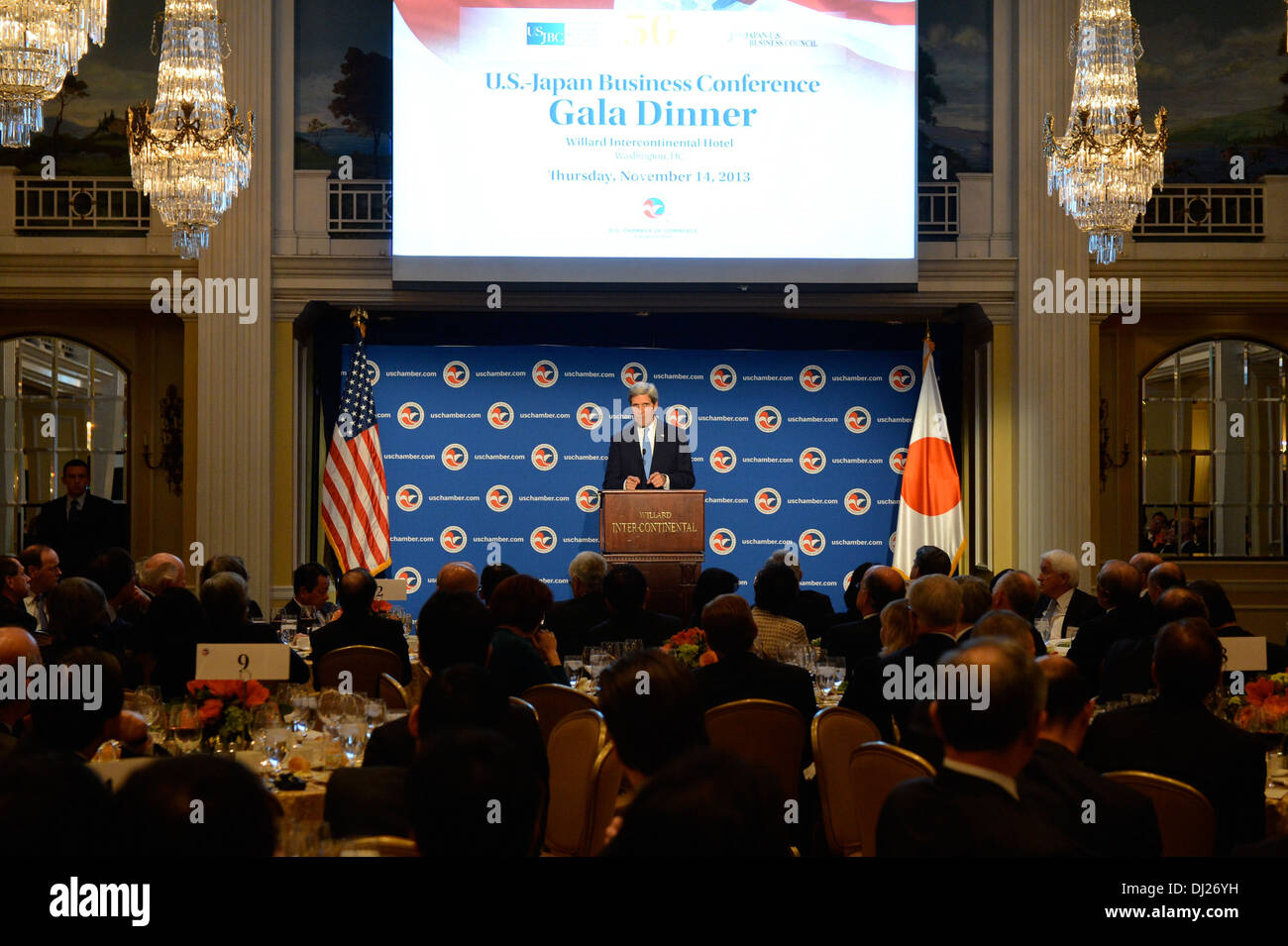 Allocution du Secrétaire Kerry pour la 50e Conférence d'affaires américano-japonaise Banque D'Images