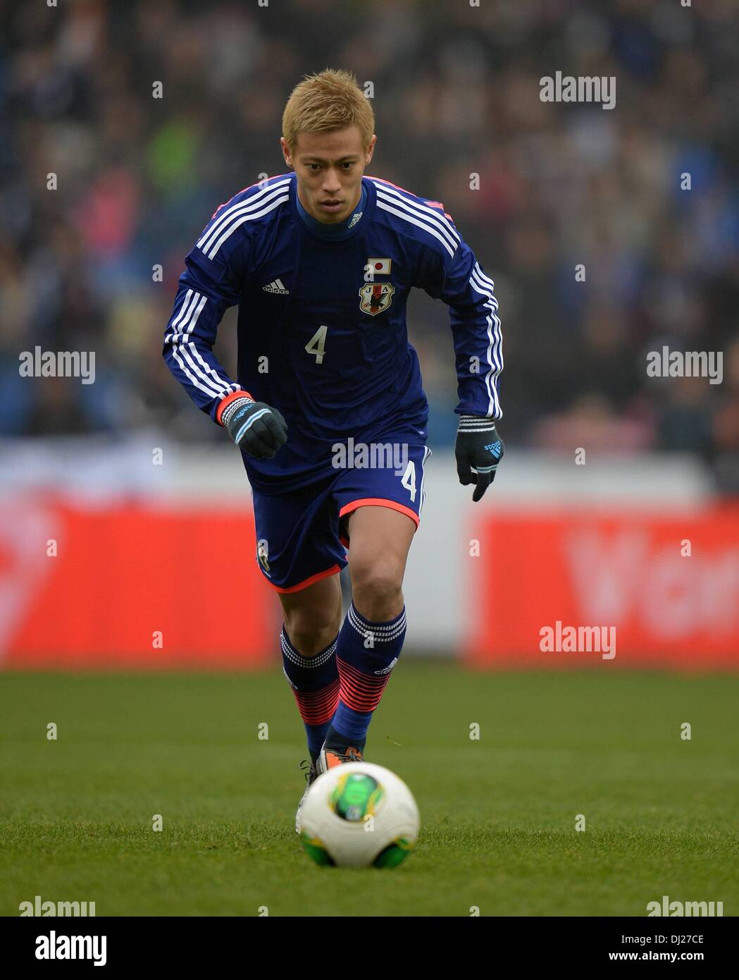 Genk, en Belgique. 16 Nov, 2013. Match amical International de Football Hollande face au Japon. Keisuke Honda Japan Credit : Action Plus Sport/Alamy Live News Banque D'Images