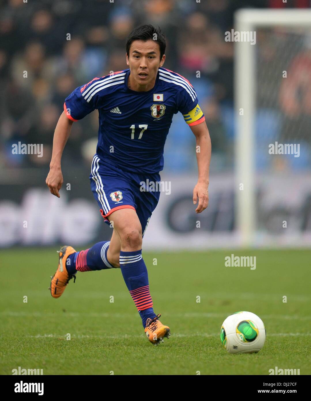 Genk, en Belgique. 16 Nov, 2013. Match amical International de Football Hollande face au Japon. Makoto Hasebe Japan Credit : Action Plus Sport/Alamy Live News Banque D'Images