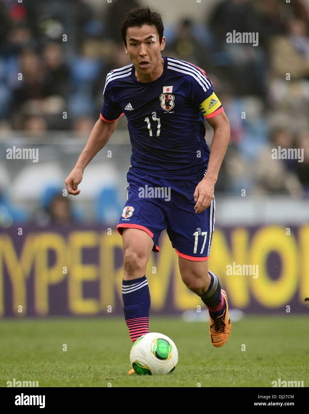 Genk, en Belgique. 16 Nov, 2013. Match amical International de Football Hollande face au Japon. Makoto Hasebe Japan Credit : Action Plus Sport/Alamy Live News Banque D'Images