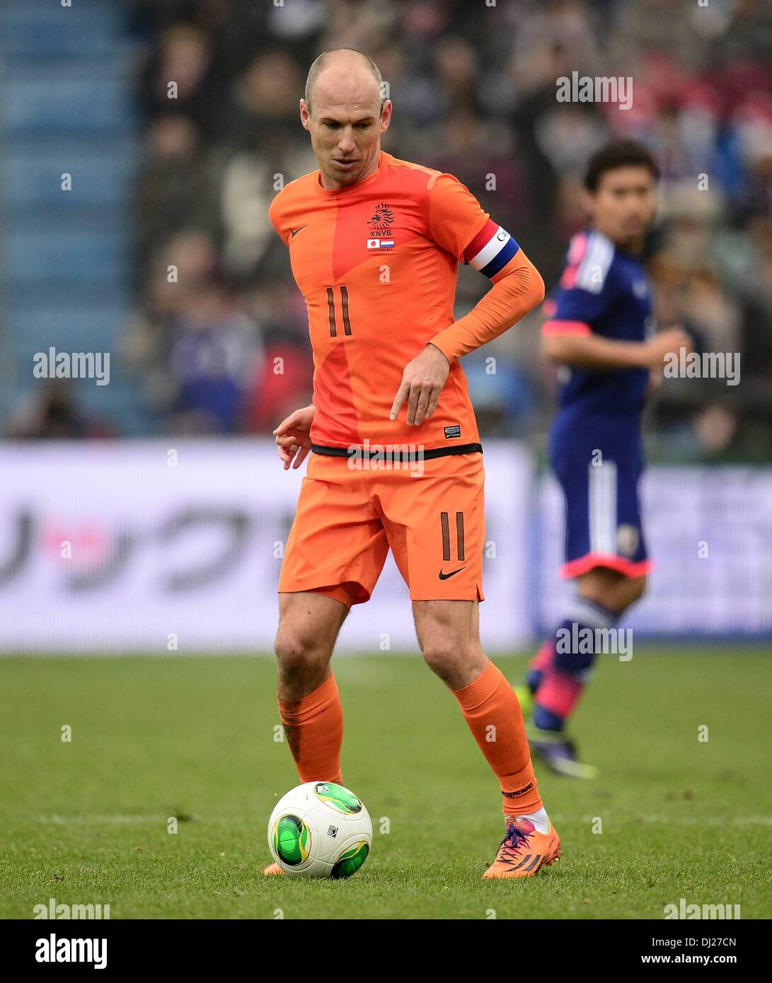Genk, en Belgique. 16 Nov, 2013. Match amical International de Football Hollande face au Japon. Arjen Robben Holland Credit : Action Plus Sport/Alamy Live News Banque D'Images
