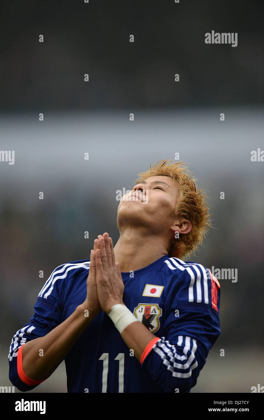 Genk, en Belgique. 16 Nov, 2013. Match amical International de Football Hollande face au Japon. Yoichiro Kakitani Japan Credit : Action Plus Sport/Alamy Live News Banque D'Images