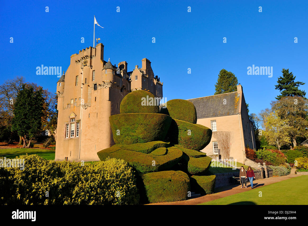 Le Château de Crathes près de Banchory, Aberdeenshire, Scotland Banque D'Images