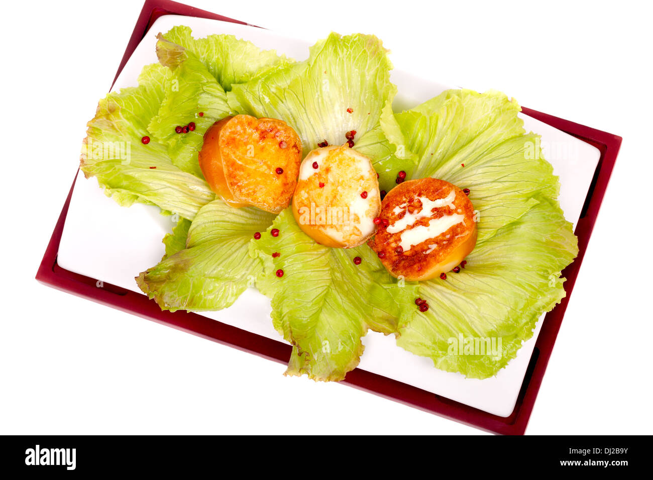 Fromage Scamorza grillée Banque D'Images