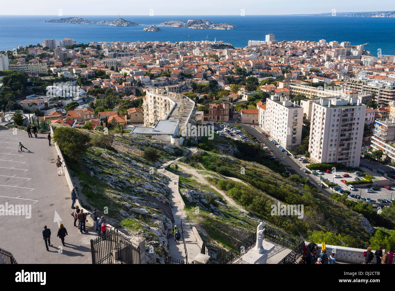 Marseille de Notre Dame de la Garde Banque D'Images