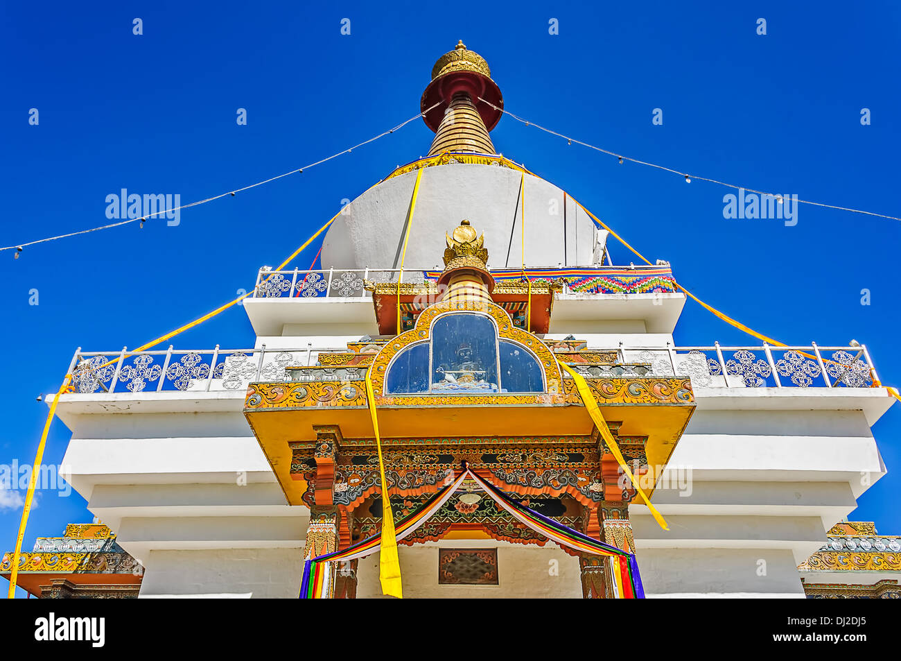 Monument sanctuaire bouddhiste de Thimphu, Bhoutan, National Memorial Chorten Banque D'Images