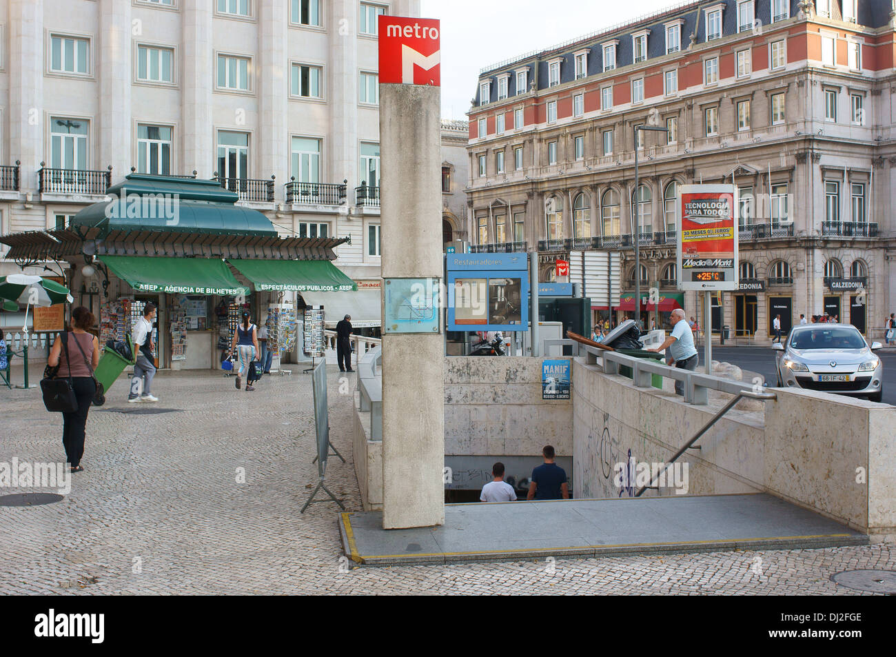 Le centre-ville de Lisbonne, Portugal Banque D'Images