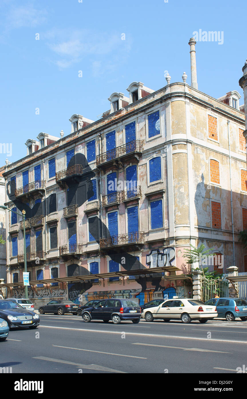 Le centre-ville de Lisbonne, Portugal Banque D'Images