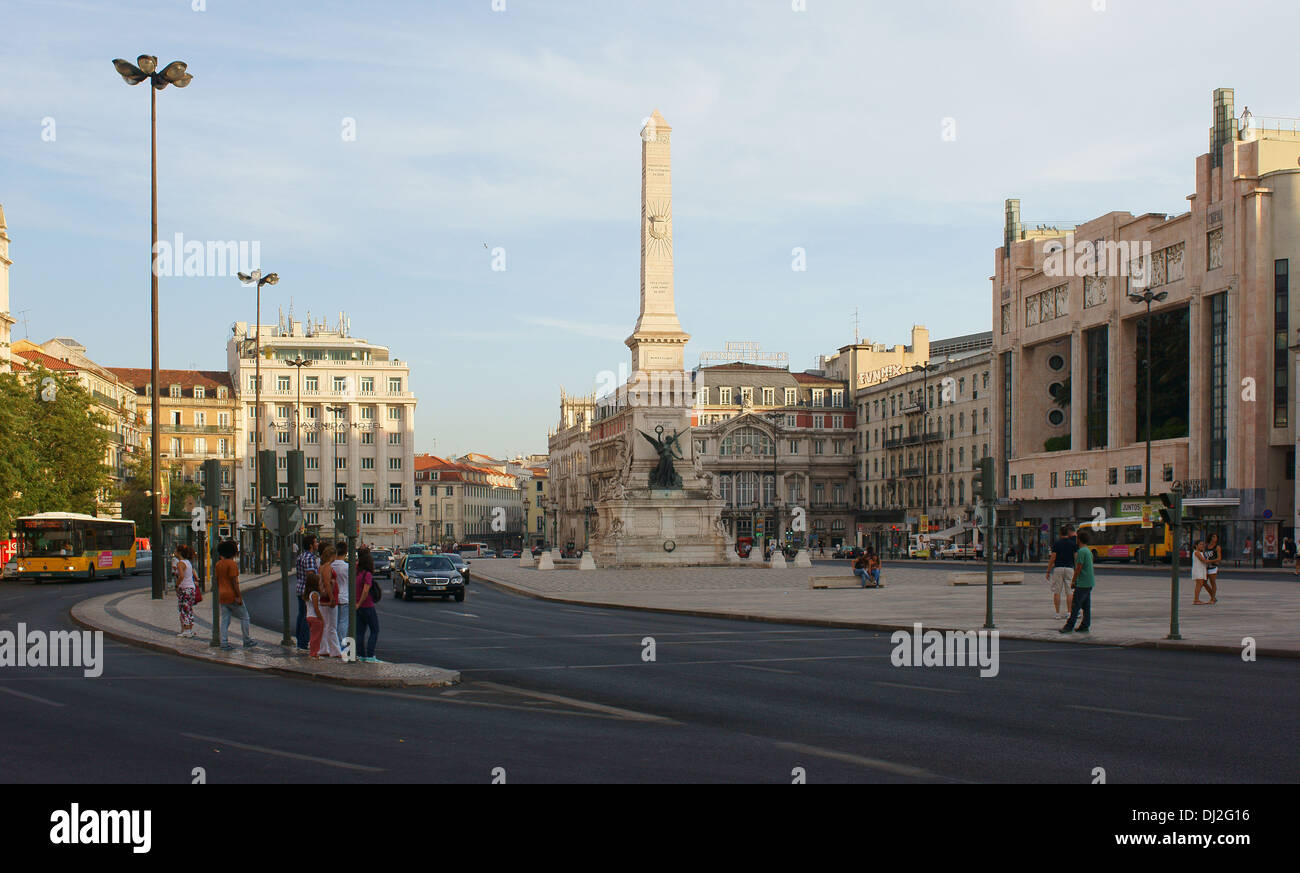 Le centre-ville de Lisbonne, Portugal Banque D'Images