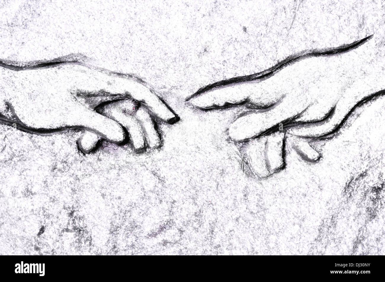 Creation of adam hands Banque de photographies et d’images à haute