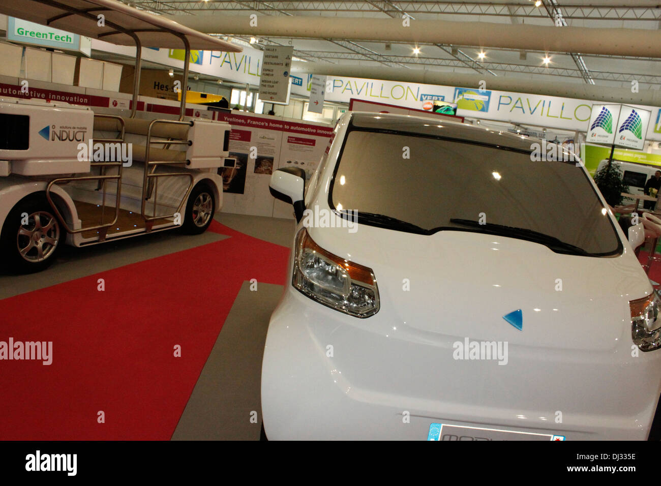 Salon International de l'auto de Genève, voiture électrique, Peugeot, Suisse. Banque D'Images