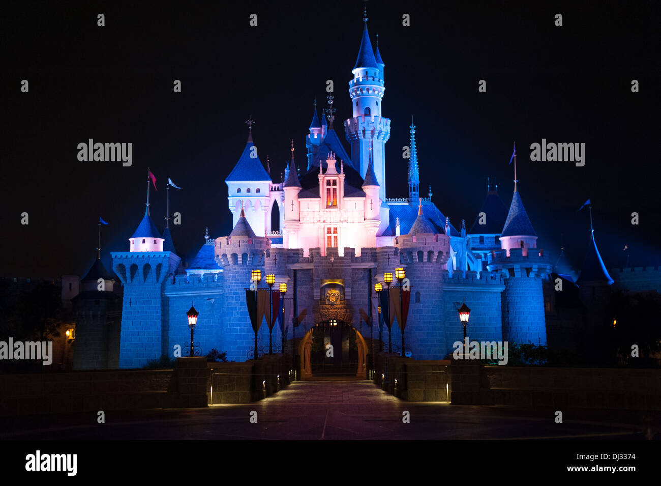 Château de Hong Kong Disneyland Banque D'Images