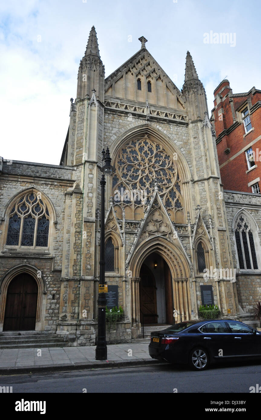 Église des Jésuites FARM STREET LONDON UK Banque D'Images