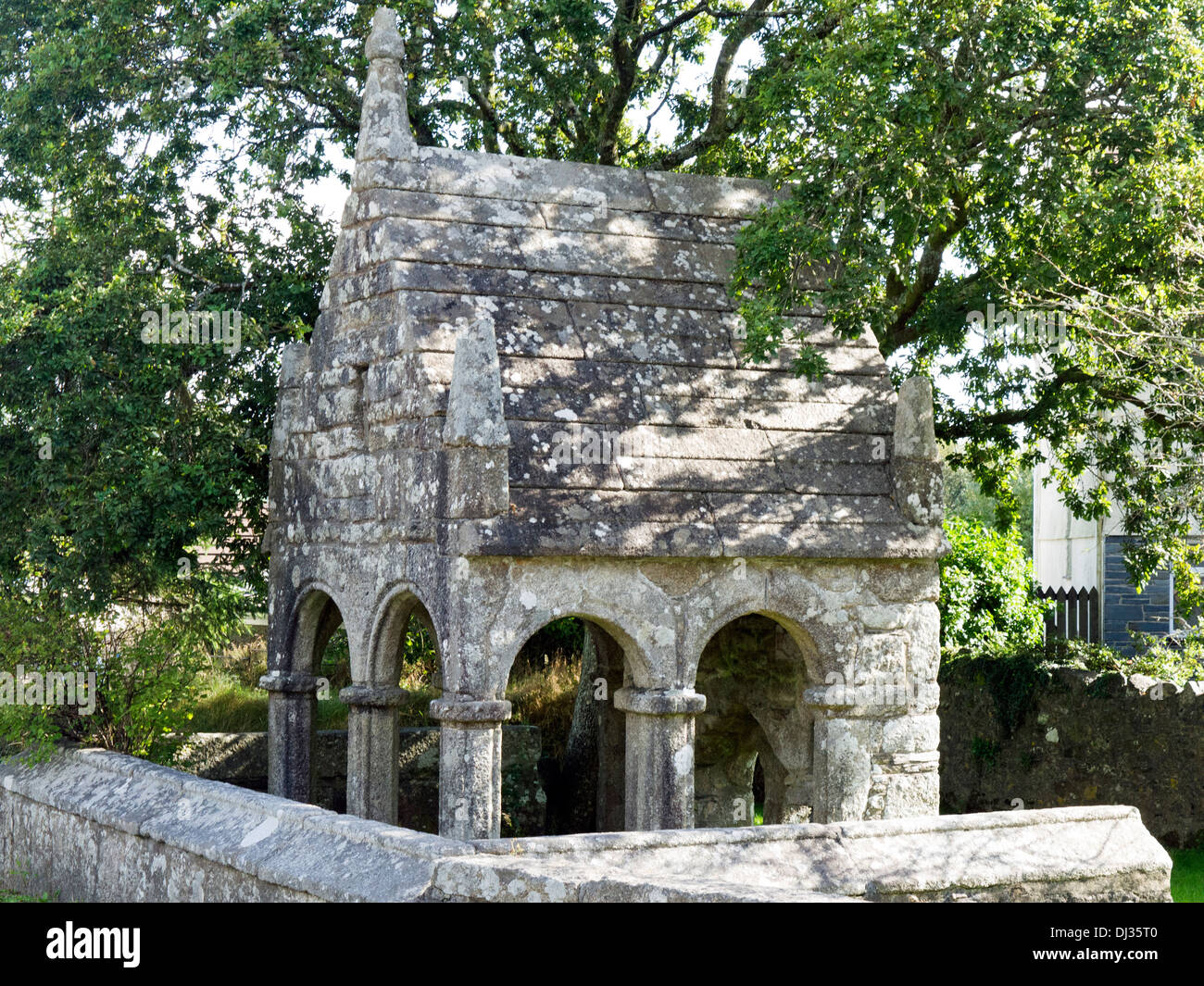 Puits sacré à St., Cleer Cornwall. Banque D'Images Puits sacré à St., Cleer Cornwall. Banque D'Images