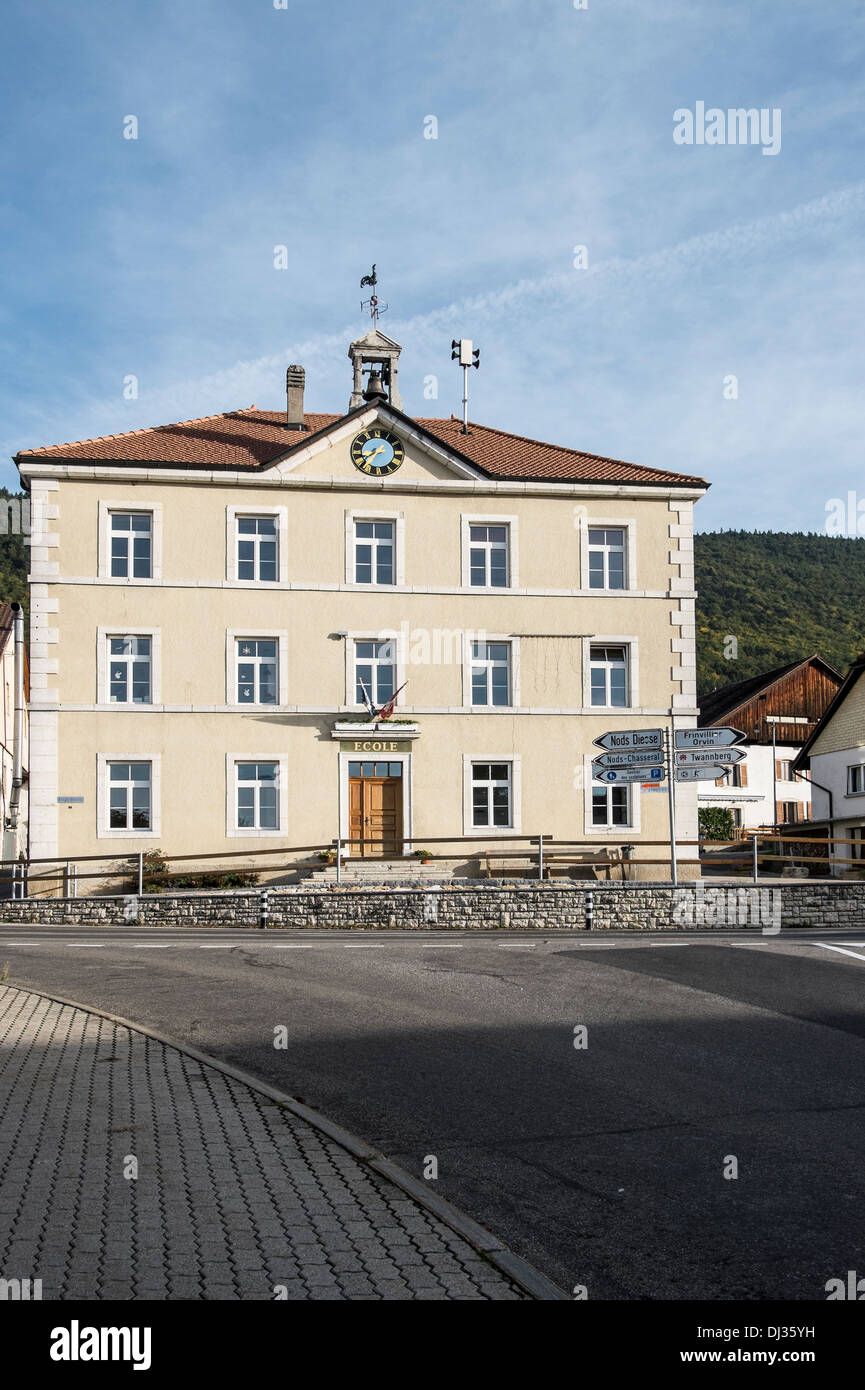 Bâtiment de l'école Suisse Banque D'Images