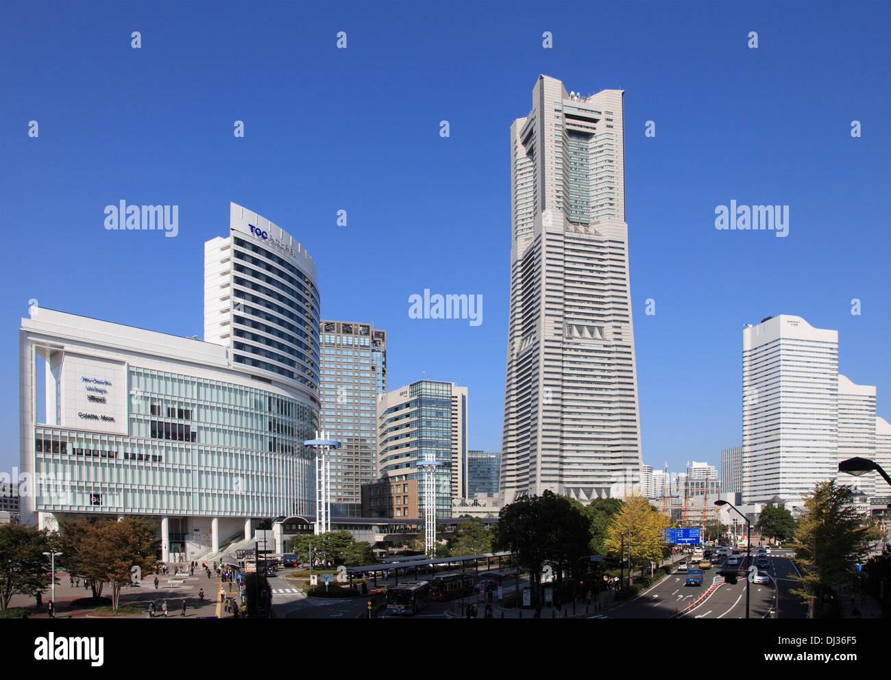 Japon, Yokohama, Minato Mirai, Landmark Tower, Banque D'Images