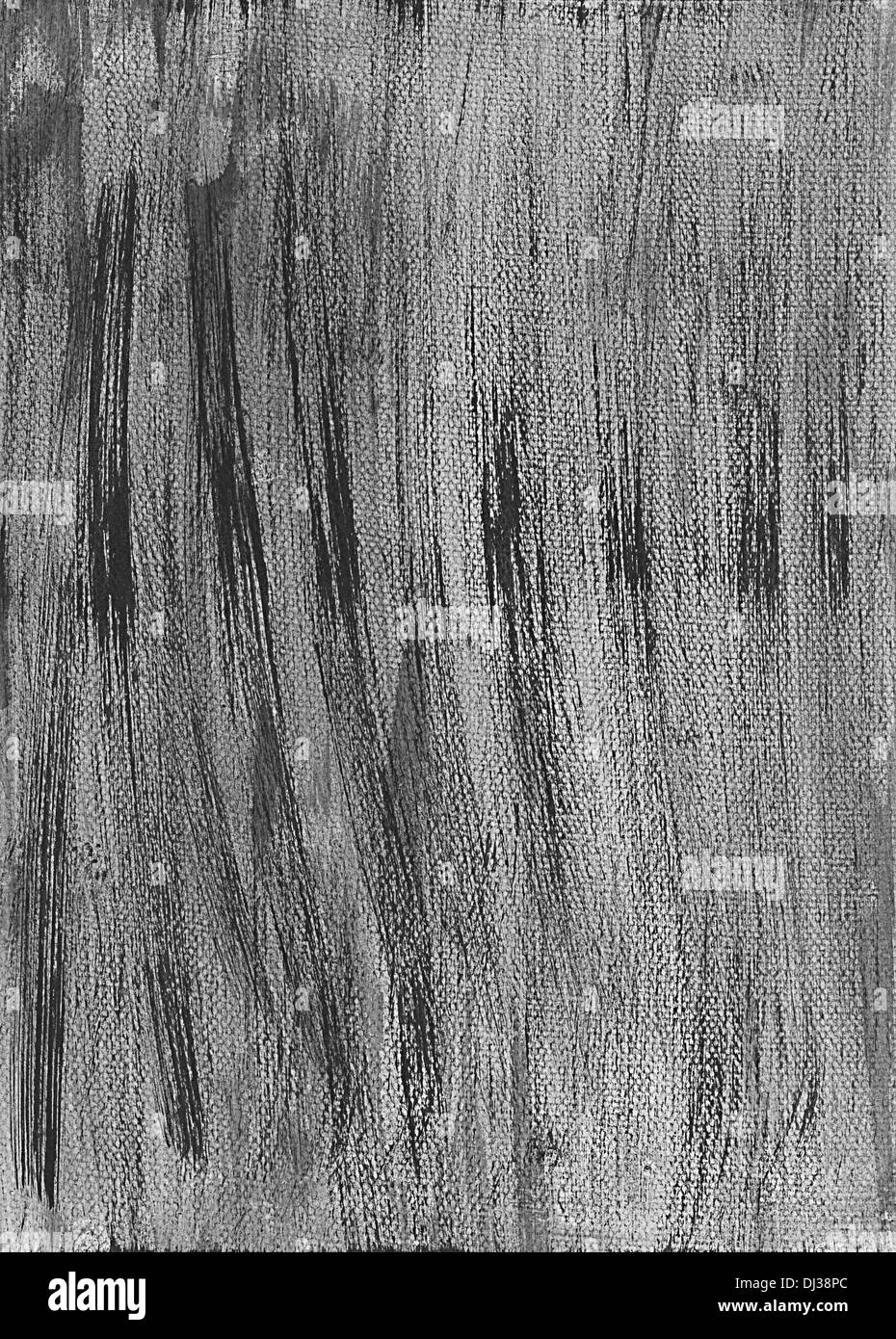 Peints en noir et gris grunge background. Coup de pinceau d'encre noire sur papier une structure. La technique à la main. Banque D'Images