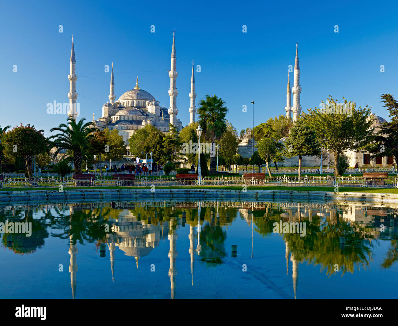 Mosquée Sultan Ahmed, Blue Mosque, Istanbul, Turquie Banque D'Images