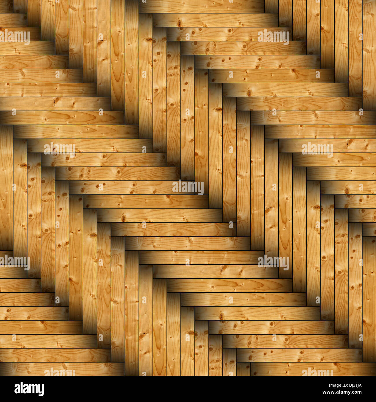 Carreaux de plancher sapin monté pour la finition de plancher Banque D'Images