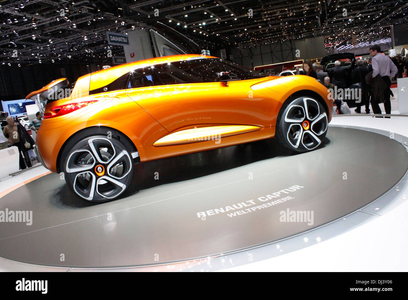 Salon International de l'auto de Genève, Renault Captur, Suisse. Banque D'Images