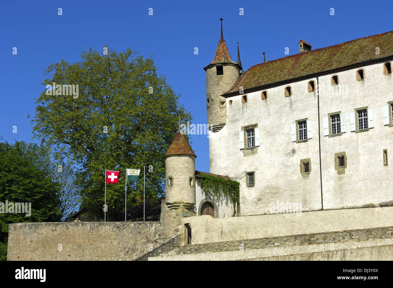 Château d'Oron, Oron-le-Châtel, Suisse Banque D'Images