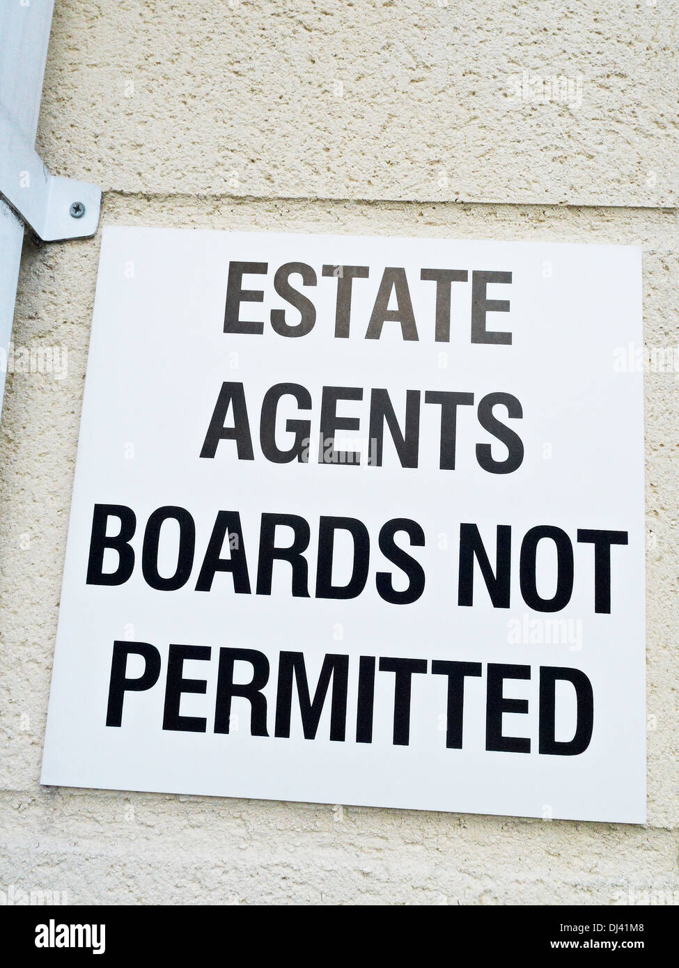 Les conseils des agents immobiliers interdit sign UK Banque D'Images