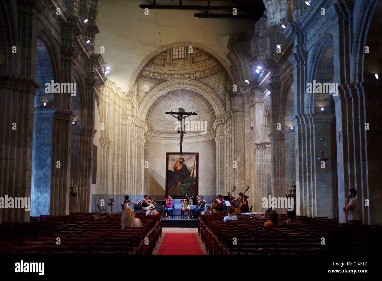 Répétition de l'orchestre, le Convento de San Francisco Banque D'Images