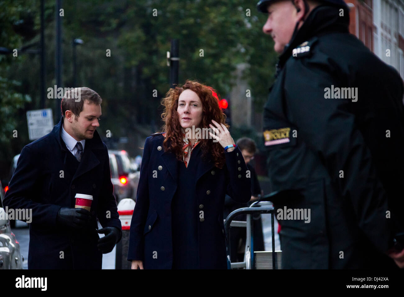 Rebekah Brooks arrive à Old Bailey court de Londres Banque D'Images