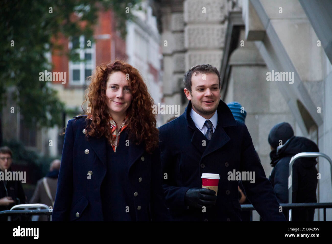 Rebekah Brooks arrive à Old Bailey court de Londres Banque D'Images