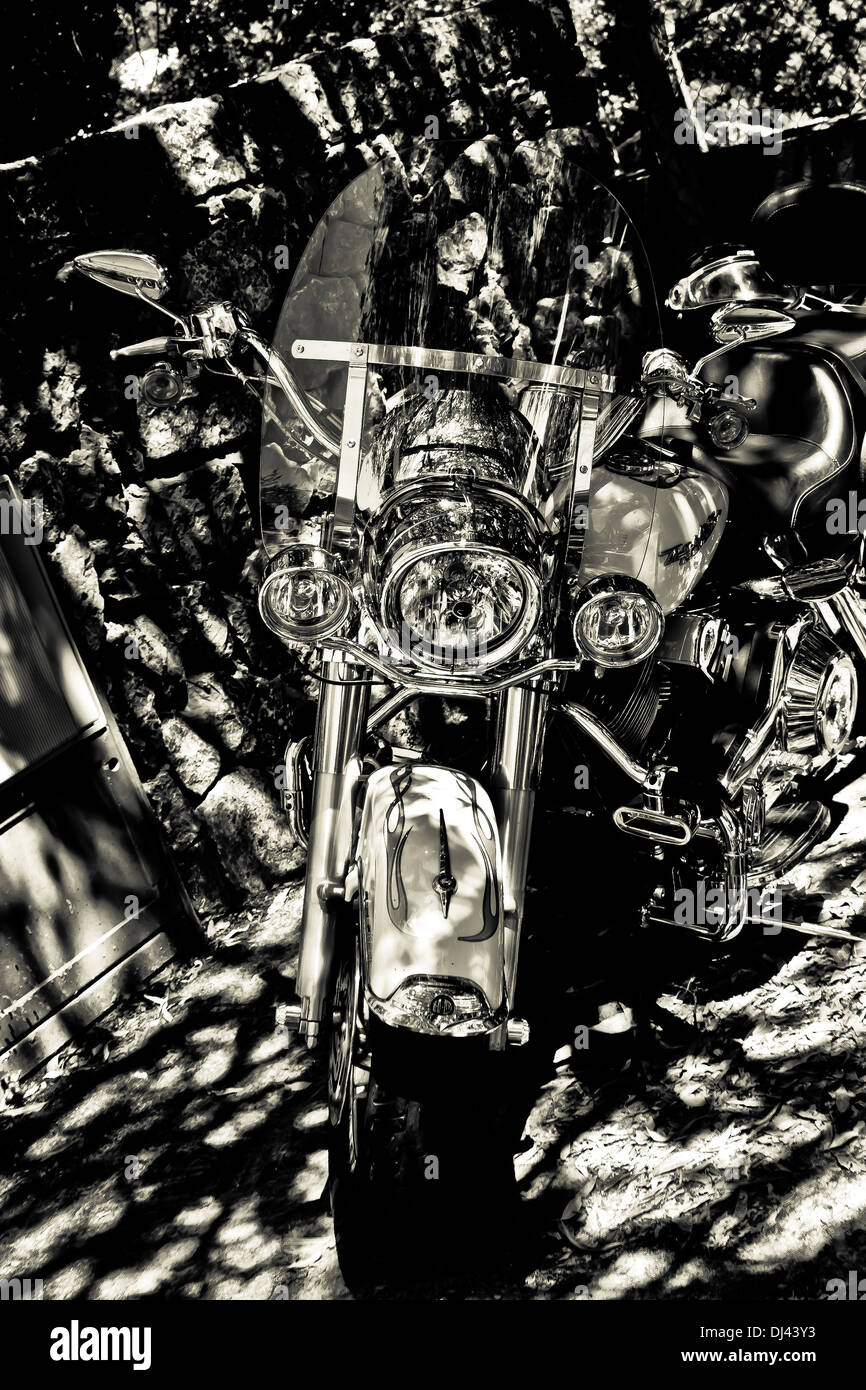 Black and white harley davidson Banque de photographies et d’images à ...