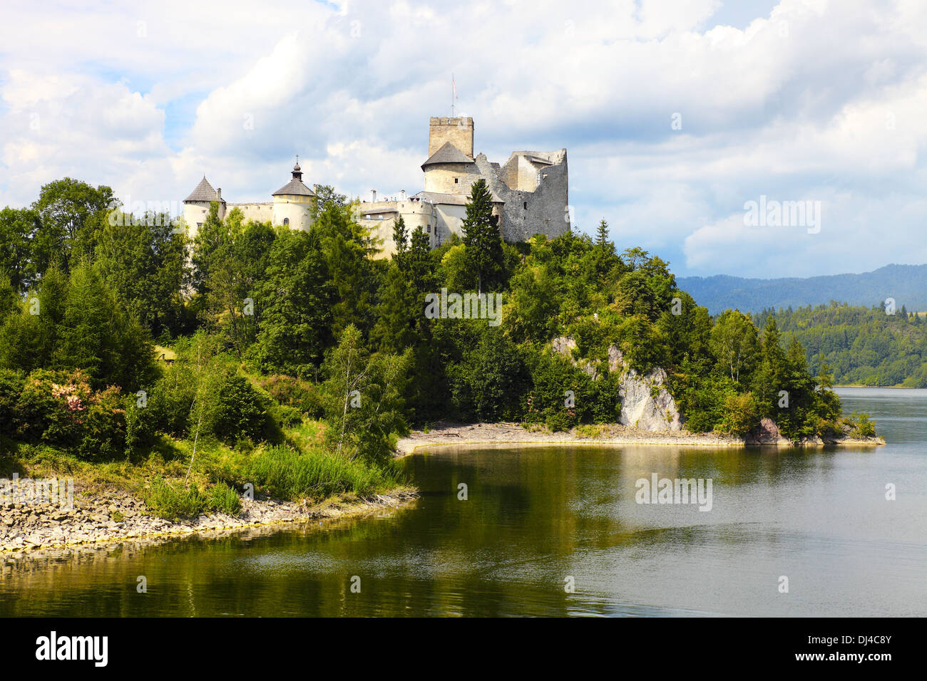 Château de Dunajec, Pologne Banque D'Images Château de Dunajec, Pologne Banque D'Images