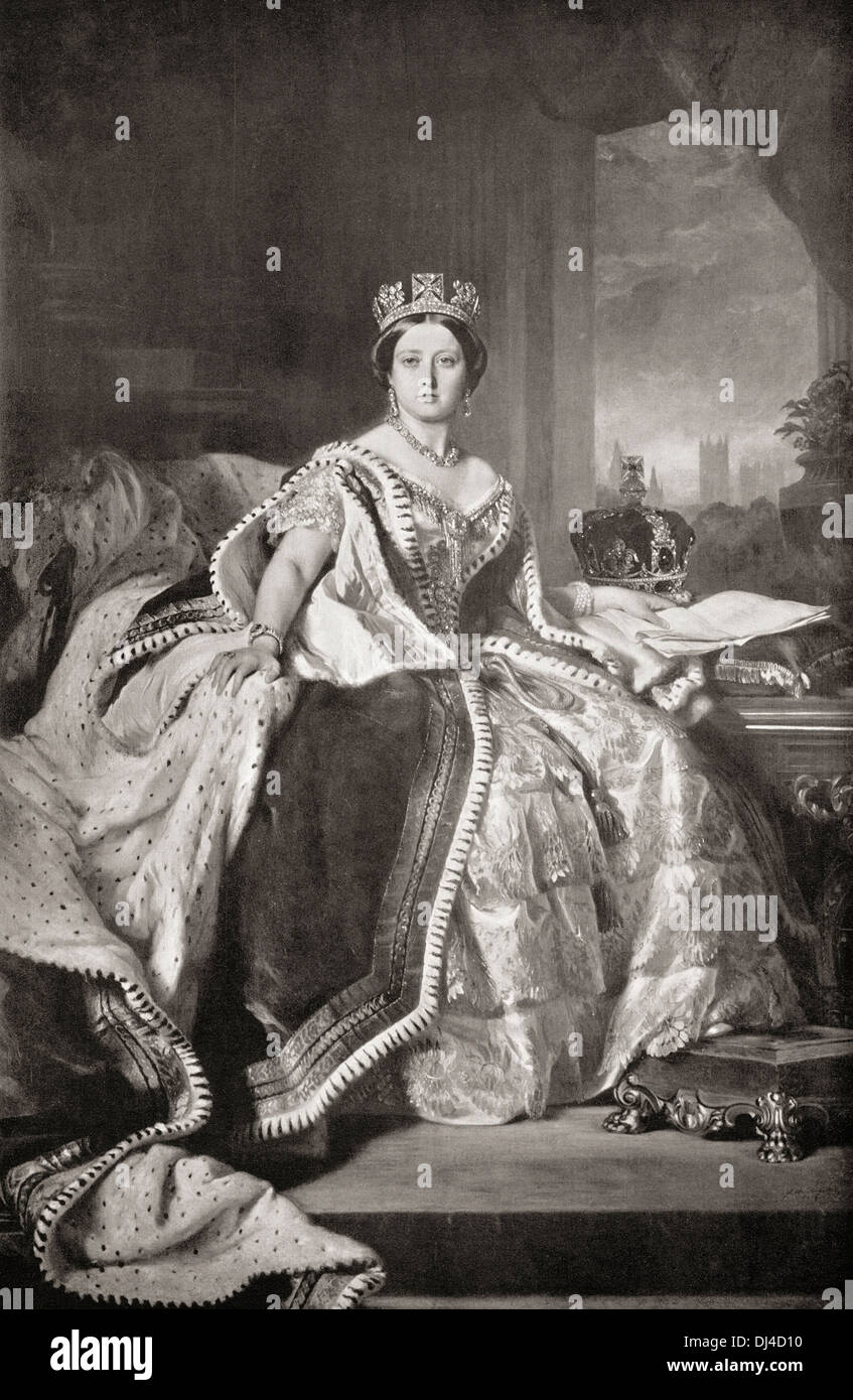La reine Victoria, 1819 - 1901. La reine du Royaume-Uni de Grande-Bretagne et d'Irlande. Banque D'Images