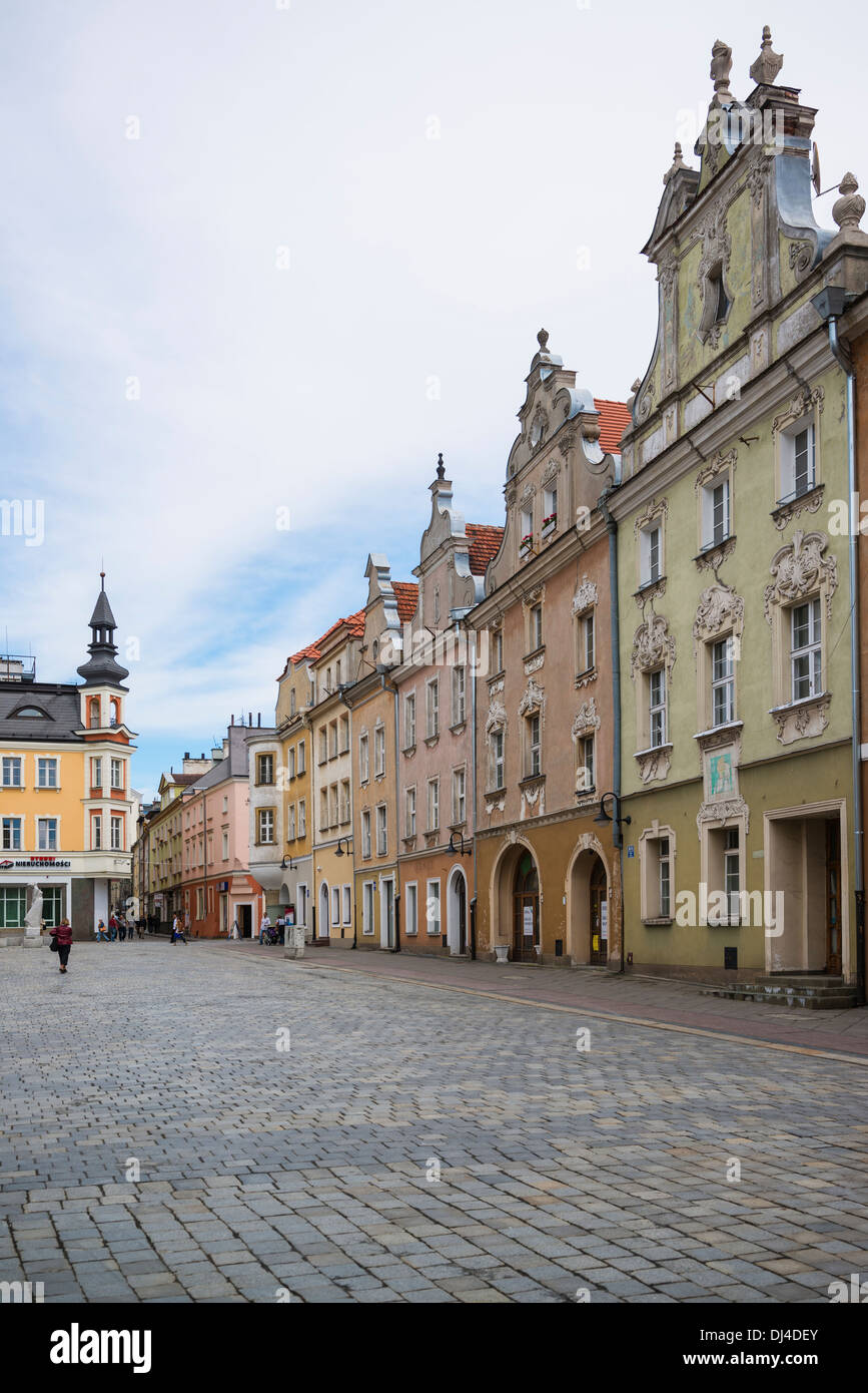 Bâtiments historiques dans le centre-ville de Opole, Pologne Banque D'Images