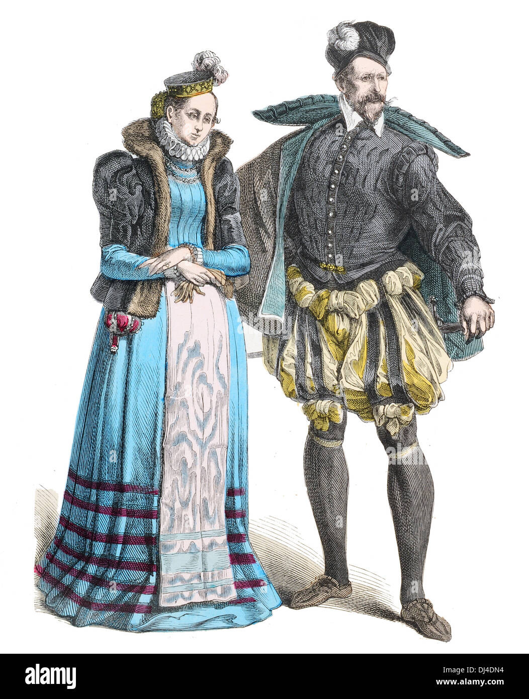 Noble Dame et la France 16e siècle Banque D'Images