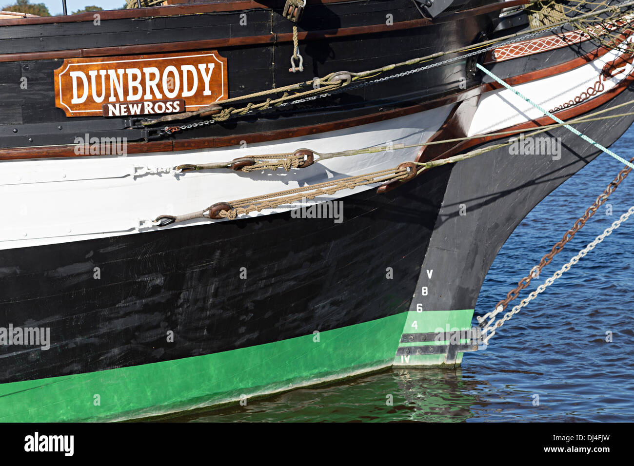 Dunbrody Famine Ship, New Ross, dans le comté de Wexford, Irlande Banque D'Images