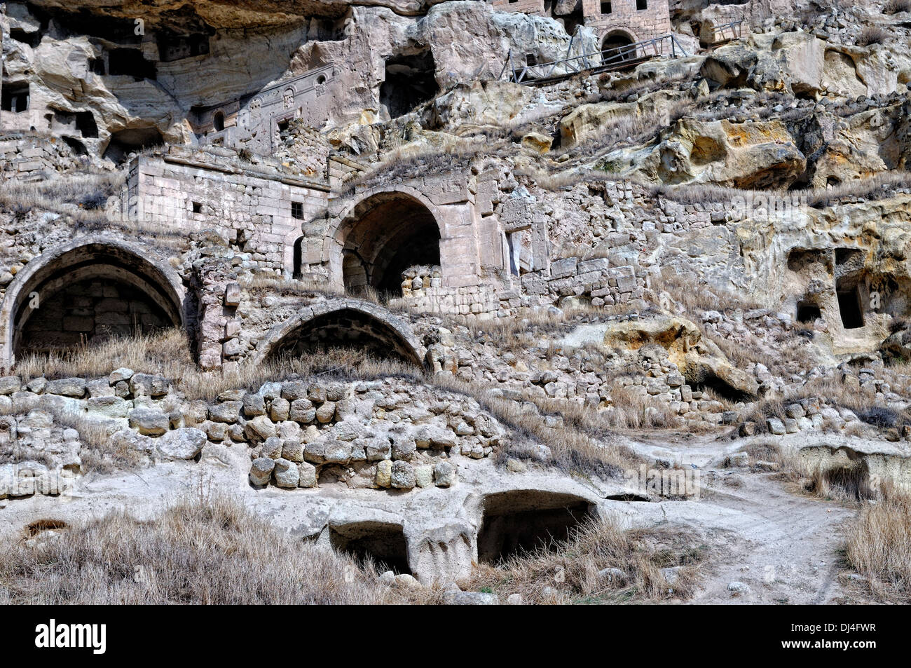 Cavusin Turquie Rock Wall Banque D'Images